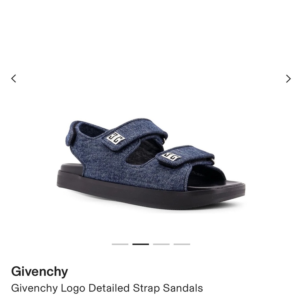 Givenchy Denim Blue Strap Sandals